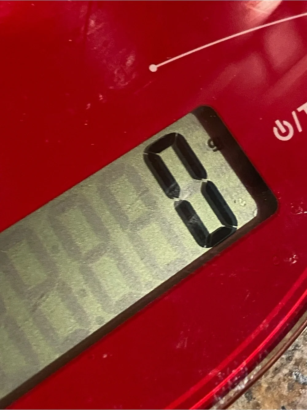 Digital Kitchen Scale in Red